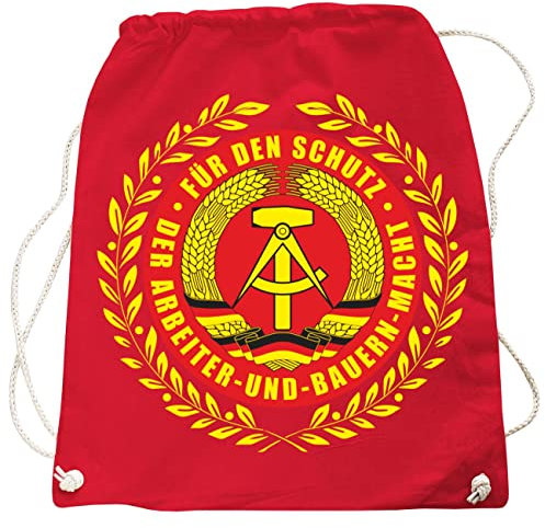 Rucksack Tasche Beutel DDR NVA Spruch Ostdeutschland in vielen Farben
