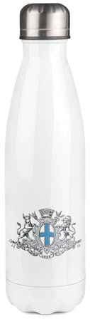 Bouteille Isotherme blanche au motif Marseille Blason
