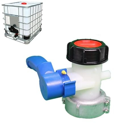 XNSHUN IBC Auslaufhahn Tank Zubehör IBC Kugelhahn Klappenhahn, Wassertank Absperrhahn IBC Wassertank Universal Adapter, Tank Ersatzkugelhahn (DN50 (75mm)) Zubehör Absperrventil