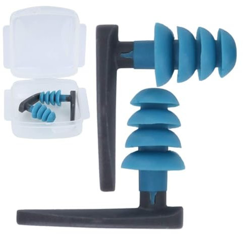 Tapones para Los Oídos Natación, Protección Auditiva Tapones para Oídos para Nadar Tapones para Los Oídos De Silicona con Paquete De Estuche para Nadar, Ducharse, Bañarse, Hacer Surf