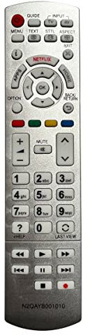 Aurabeam Ersatz TV Fernbedienung kompatibel mit Panasonic TX50CST636 Fernseher
