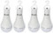 Lixada LED E27 Glühbirne aufladbar, Notlicht mit Akku (Glühlampe für Camping, Zelt) 12W 450 Lumen 6000K Neutralweiß, 4 Stück