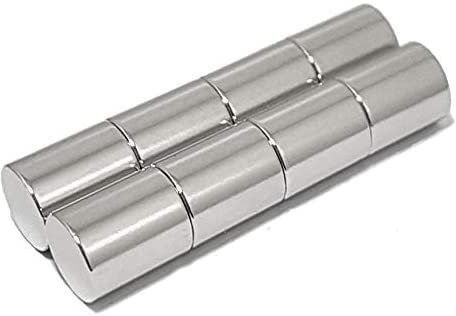 LeBigMag® | extrem Starke Neodym Zylinder | ø 1,5 cm, 2 cm hoch | Office Stabmagnete Büromagnete | Powermagnete für Whiteboard Magnettafel