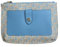 Ralph Lauren Jamey Medium Crossbodytasche, Clutch, Monogramm-Blau