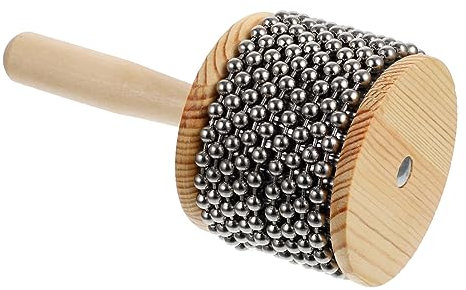 BCOATH Kleine Cabasa Cabasa-musikinstrumente Cinco De Mayo Bevorzugt Mexikanische Partygeschenke Tragbare Cabasa Aus Holz Schlagspielzeug Aus Metall Hütte Handlich Kind Hölzern Mexiko