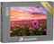 Puzzle 1000 Teile XXL „Kosmeen blühen vor dem Sonnenuntergang, Schmuckkörbchen“ – aus der Puzzle-Kollektion Blumenwiesen, Blumen & Pflanzen
