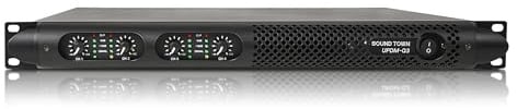 Sound Town Lightweight 1U 4-Channel PA/DJ Power Amplifier, 4 x 1150W at 4-Ohm for Installation, Conference (UPDM-Q3)
