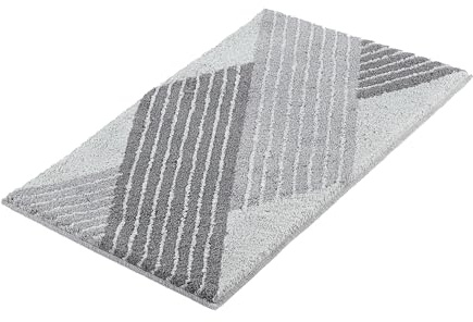 Kleine Wolke Badteppich Cross, 70x120 cm, Anthrazit