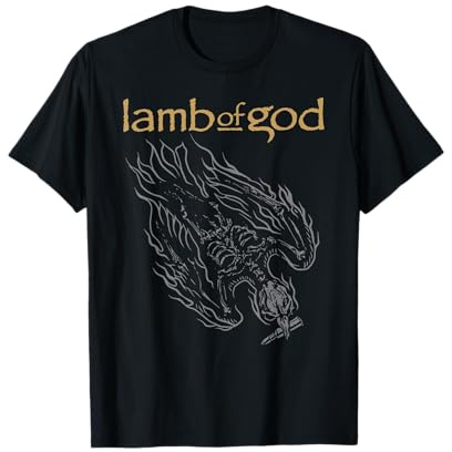 Lamb of God Ashes Bird Silver & Gold T-Shirt