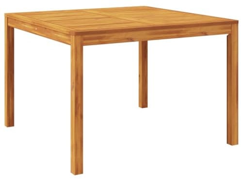 vidaXL Gartentisch, Esstisch Holztisch für Garten Terrasse, Outdoor Tisch, Gartenmöbel Terrassentisch, 110x110x75cm Massivholz Akazie