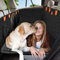 DoggieDome Back Seat Extender for Dogs, Hard Bottom Pet Seat Cover for Back Seat Protector, Waterproof Travel Hammock for Cars, Foldable Dog Accessories