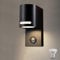 da LIGHT Außenlampe mit Bewegungsmelder, GU10 Wandleuchte (Leuchtmittel inklusive), Wandlampe IP44 Wasserdicht Aluminiumgehäuse, Led Außenwandleuchte 5W 600LM 3000K Warmweiß