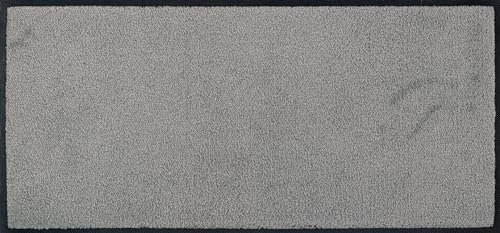 Wash+Dry Fußmatte, Cool Grey 35x75cm, innen und außen, waschbar, grau