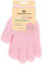 Migliore Wear Exfoliating Gloves, 3 Textures Shower Scrub Gloves for Spa, Massage (1 Pair Moderate Rosa)