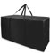 APKOL 160L Große Aufbewahrungstasche XXL, Aufbewahrungstasche für Bettdecken, Umzugstaschen Reisetasche groß Tragetasche mit Handgriff Reißverschluss,Storage Bag,Schwarz,90x55x33cm