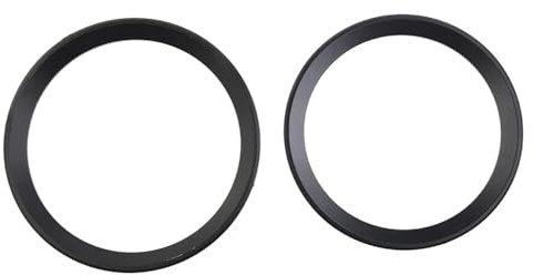 KOMUKE [Replacement] Schwarzes Logo umgebenden Ring M3 2 Stück Auto E92 F30 82 mm und 74 mm E90 Emblem F31 for BMW 3er 4er
