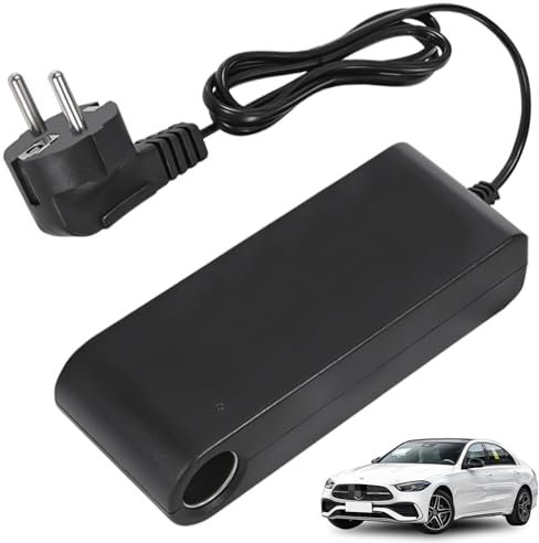 Adaptador de red para coche, 12 V, 10 A, 120 W CA-CC, 100 – 240 V a 12 V, 10 A, inversor con enchufe para encendedor de cigarrillos, adaptador de fuente de alimentación para inflador de neumáticos,