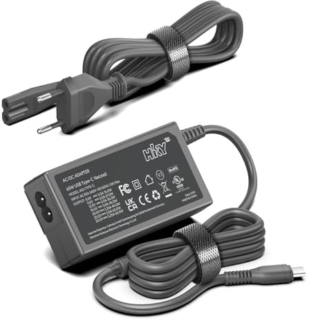 HKY 65W Cargador Portátil USB C 20V Cargador Rápido para NOCO Boost XL GB50 Plus GB40 HD GBX45 GBX55 GB70 X GBX75 GB150 GBX155 Pro Sport Batería 60W Alimentación NOCO Boost HD GB70 GBC011 Fast Charger
