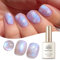 Born Pretty UV Nagellack Weiß Blau Pearl Effekt - Gel Nagellack UV Perlmutt Schimmer Meerjungfrau UV LED Soak off Manicure Gel Lacquer Varnish