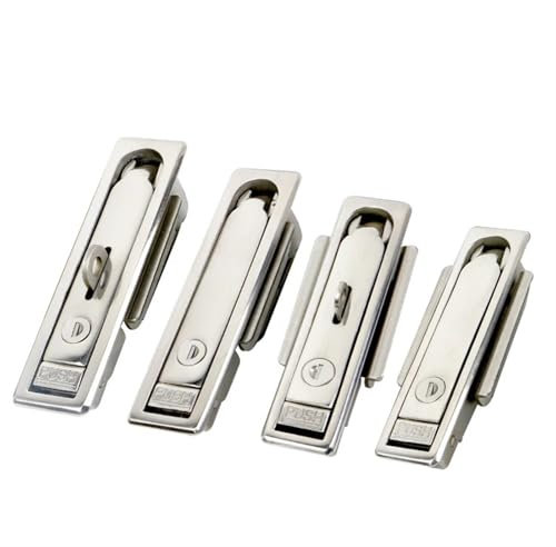 MS712 Plane Lock 316 Stainless Steel Ms713 with Hanging Optical Cable Junction Box Communication Cabinet Lock Lithium Battery 1Pcs(MS712 with Hook)