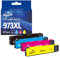 Superprint 973 XL Patronen Multipack Kompatibel für HP 973XL Ink Cartridges (mit-Chip) für PageWide Pro 452dn 452dw 477dn 477dw MFP 552dw 577dw 577z MFP Managed MFP P57750dw P55250dw (4er-Pack)