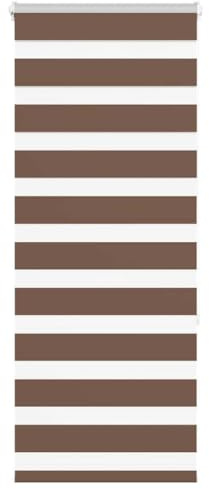 vidaXL Doppelrollo Braun 60x150 cm Stoffbreite 55,9 cm Polyester
