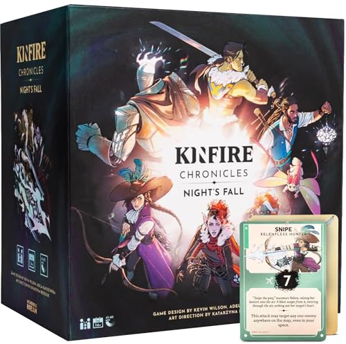 Kinfire Chronicles: Night's Fall | Easy to Learn Cooperative Campaign Game | Epic Fantasy Adventure with Deck-Building | Ages 14 and Up | Made by Incredible Dream