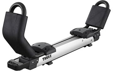 Thule Support de toit Hullavator Pro pour kayak - Support de kayak assisté par levage - Assistance de poids de 18,1 kg - Porte-motomarine à hauteur de taille haute - Berceaux résistants à la corrosion