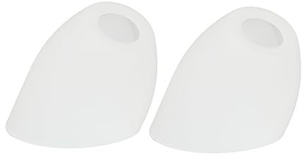 Homoyoyo Ersatz Lampenschirm Für Stehlampe – 2 Stück Geneigte Lampenschirme Aus Glas - E14 Lampenglas Für Deckenleuchte Und Wandleuchte - Stilvolles Zubehör Für Ihr Zuhause