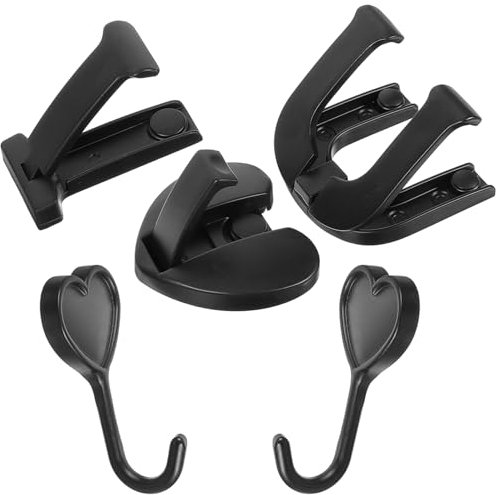 Cabilock Muraux Pratiques En Aluminium Porte-manteau Pliable En Forme De Lettre À Chapeau Tendance Rangement Peu Encombrant