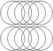 Windfromort 10 Stück Metallringe zum Basteln - 15 cm - Metallring für DIY, Dekoringe zum Hängen - Deko Ringe zum Aufhängen für Traumfänger, Hochzeitskranz, Drahtdurchmesser 3mm