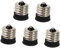 Homoyoyo Adaptateur Déclairage E17 Vers E14 - Lot De 5 Convertisseurs De Culot Pour Ampoules Led