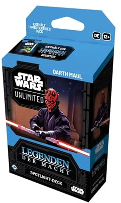 Asmodee, Star Wars: Unlimited Trading Card Game – Legenden der Macht | Spotlight Deck Darth Maul - Exklusive Karten - TCG für Kinder und Erwachsene, Alter 12+, 2+ Spieler, 20 Minuten, Deutsch