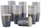 CEILIWEN 100-Pack 9oz (250ml) Navy Blue & Gold Foil Dot Party Cups - Elegant Royal Blue Paper Cups for Hot & Cold Beverages - Ideal for Weddings, Celebrations, and Events