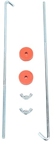 J Hook -Batterie -Hold -Down -Schrauben, Professionelle Aluminiumlegierung und Stahl mit Waschmaschine, Flügelmutter für Auto, Universal 12 -Zoll -Halterung Kit