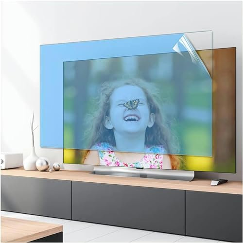 QUSYZD Pellicola Protettiva per Schermo TV Anti-Luce Blu da 70-75 Pollici, Protezione per Gli Occhi, Filtro Anti-Luce Blu da 380 a 495 NM, per LCD, LED, OLED 4K, HDTV, 75, 75,75
