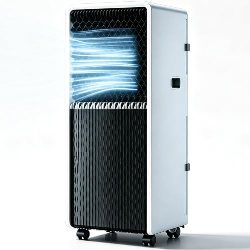 LLNWDNB Climatiseur Portable 12000 BTU avec Télécommande Unité AC Mobile 3 en 1 pour Salon Bureau À Domicile Salle De Sport Garage Refroidissement Rapide pour Grands Espaces Jusqu'à 320 M² 12000BTU