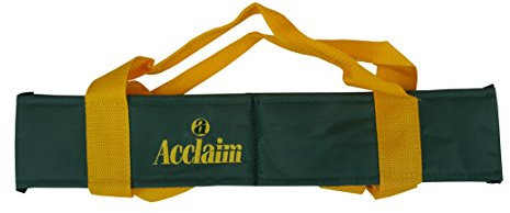 Acclaim Chatton Padded Classic Four Bowls Nylon Carrier For Level Green Lawn Flat Short Mat Indoor & Outdoor Bowling (Bottle/Yellow)