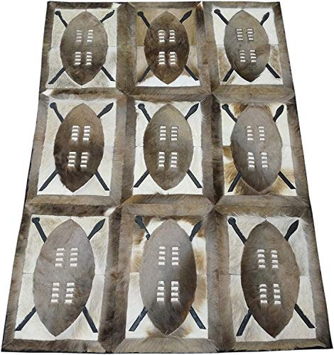 Zerimar Afrikanische Gazellenfell Teppich Natural Premium | Springbokfell | Maßnahmen: 164x117 cms | Teppich Wohnzimmer | African Teppich | Teppich Schlafzimmer