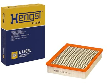 HENGST - Luftfilter E1302L - Luft-Filtereinsatz für KFZ | Hochwertiger Motorluftfilter für Otto- oder Dieselmotor - Schutz für Motoren - Wasserbeständig