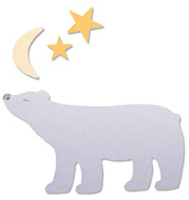 Sizzix 663460 Polar Bear #2 by Lisa Jones Stanzschablonen, Mehrfarben, Einheitsgröße