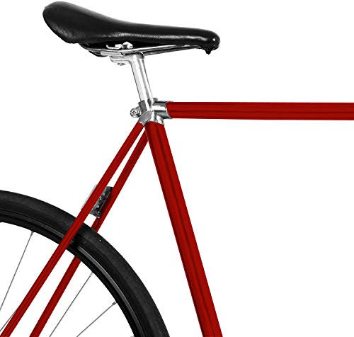 MOOXIBIKE Chillired Rot Fahrradfolie glänzend für Rennrad, MTB, Trekkingrad, Fixie, Hollandrad, Citybike, Scooter, Rollator für circa 13cm Rahmenumfang, 2 x 150 x 13 cm