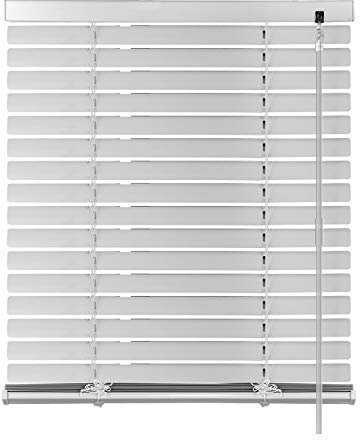 S SIENOC Schnurlos Alu Klemmträger Alujalousie Aluminiumjalousie Weiß B80xH160cm Lamellen Rollo Montage-Teile inklusive