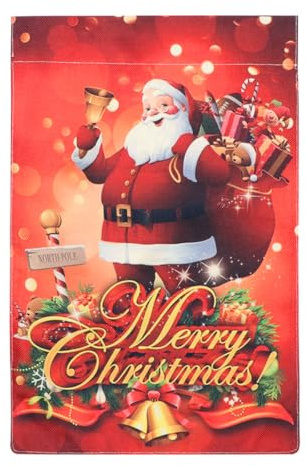 Doitool Drapeau de jardin de Noël Bienvenue Joyeux Noël Jardin Décoration de la maison Fête de