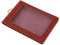 Colcolo Porte-badge En Cuir PU Portefeuille 2 Poches pour Cartes Verticales - marron