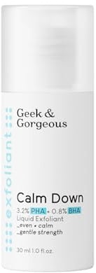 Geek & Gorgeous - Calm Down – Sanftes Peeling mit PHA- und BHA-Säuren, ideal für empfindliche Haut, beruhigt, erneuert und verfeinert das Hautbild. 30 ml