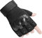 HUNTVP Taktische Handschuhe Militär Einsatzhandschuhe Atmungsaktiv Fahrrad Handschuhe Motorradhandschuhe für Softair Paintball Outdoor Wandern Klettern Radsport, Halbfinger Schwarz M