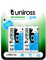 Uniross Pack de 4 Piles Rechargeables AA/HR6 2700 NIMH HYBRIO, 1.2V