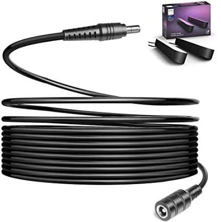 Philips Hue Play Bar Extension Cable 5meters/16.4 feet Charging Cable for Hue Play Light bars 7820330U7 7820331U7 7820430U7 7820230U7 8718696170724 915005879201 Smart LED Lighting Power Cable