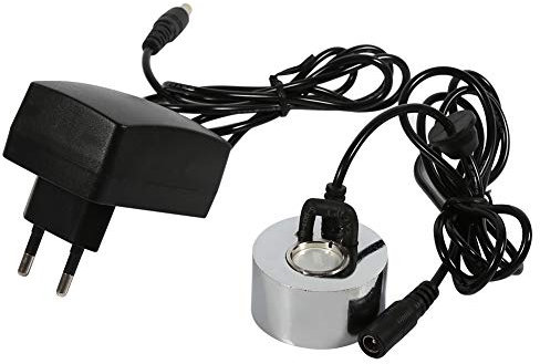 Fdit Nebelmaschine, 24-V-Wasserbrunnen-Teichzerstäuber Ultraschall-Nebel-Tischbefeuchter mit Adapter 100-240 V(Europäische Vorschriften)